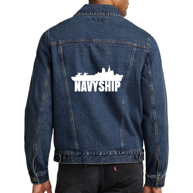 Navy Ship Men Denim Jacket | Artistshot