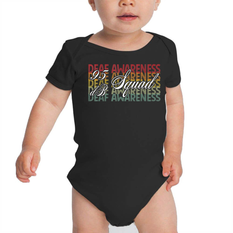 95 Db Squad Hand Sign Language Hearing Loss Awareness T Shirt Baby Bodysuit by angellacz6cstu | Artistshot