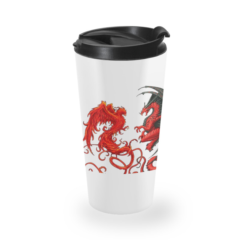 Phoenix Dragon Heart Lover Travel Mug | Artistshot