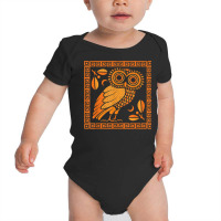 Pottery Greece Ceramic Artist Greek Owl Of Athena T Shirt Baby Bodysuit | Artistshot