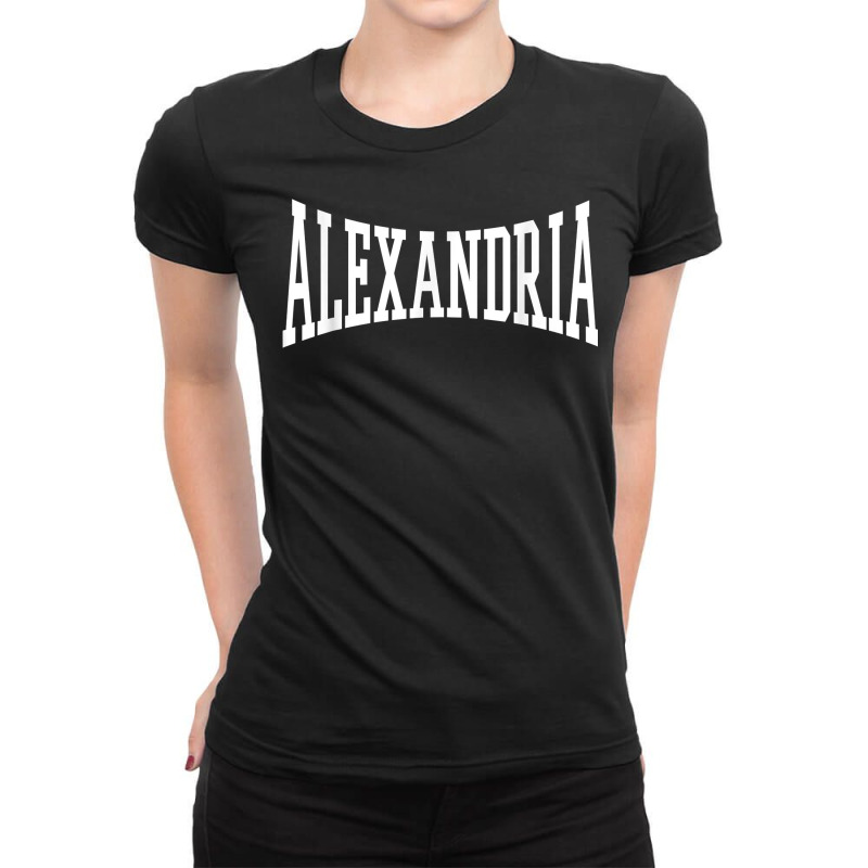 Alexandria Arch Vintage University Alumni Style T Shirt Ladies Fitted T-Shirt by simonettemjnn | Artistshot