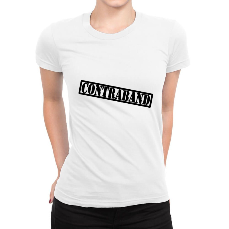 Nff Contraband Black Design Ladies Fitted T-Shirt by aikhangawade | Artistshot