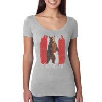 Canada Eh Grizzly Bear Canadian Flag Canada Day T Shirt Women's Triblend Scoop T-shirt | Artistshot