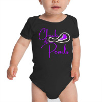 Chucks And Pearls Rhinestone Shoe Hbcu Black Girl Magic Purp T Shirt Baby Bodysuit | Artistshot