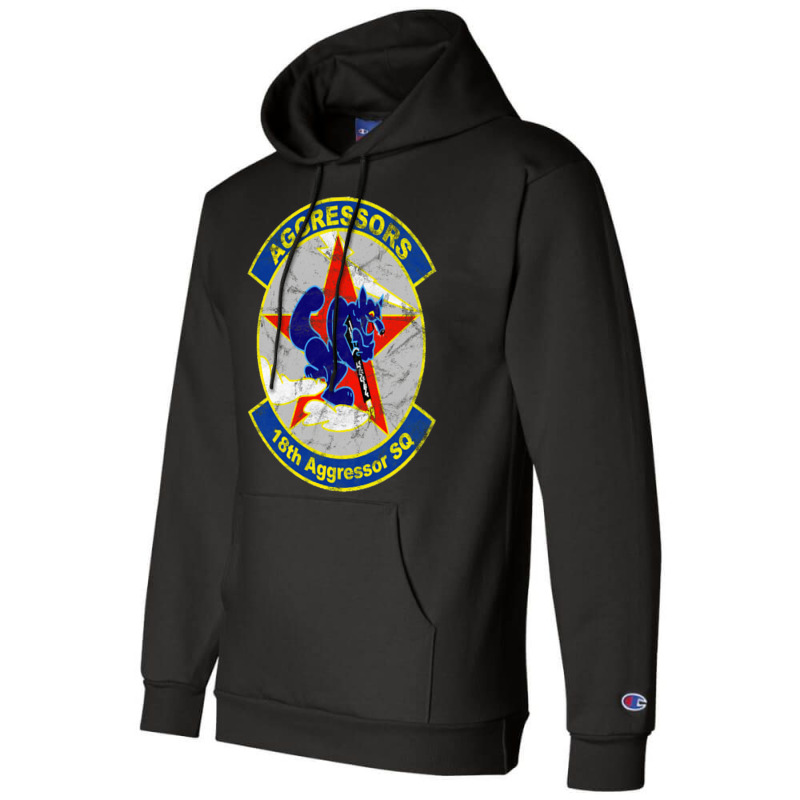 18th Aggressor Squadron Vintage Champion Hoodie by ruprairosittp | Artistshot