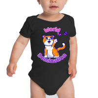 Cat And Butterflies World Domination Cute Colorful Cartoon T Shirt Baby Bodysuit | Artistshot