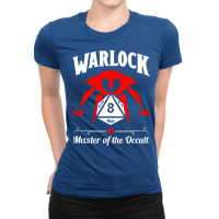 D&d Character Class Warlock Ladies Fitted T-shirt | Artistshot