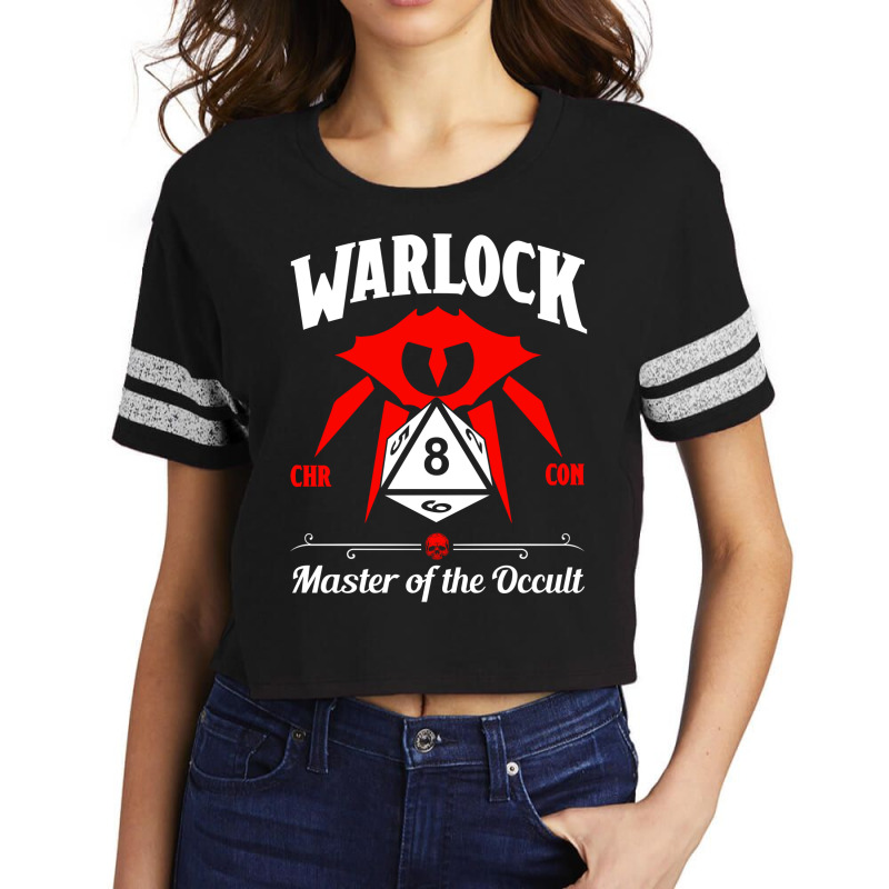 D&d Character Class Warlock Scorecard Crop Tee by botrenhimix | Artistshot