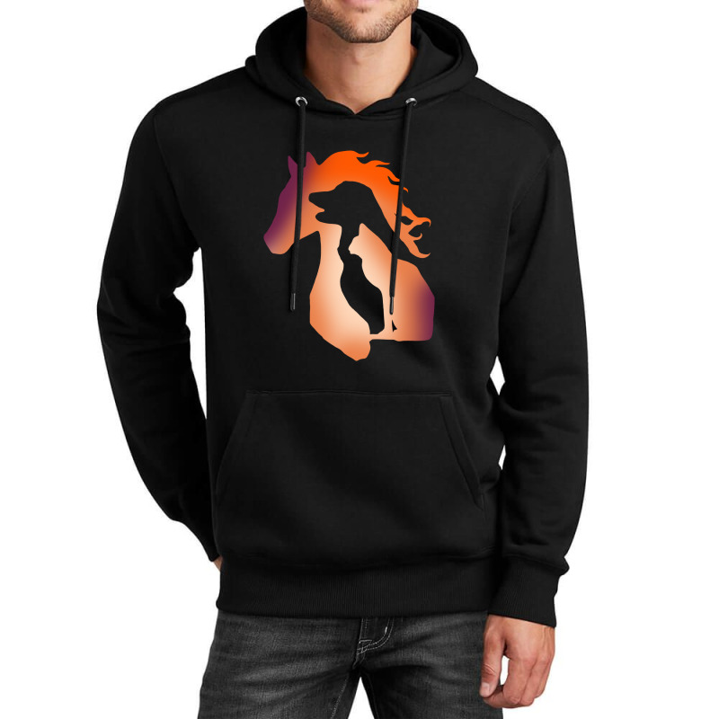 Dog Cat And Horse Silhouette Graphic T Shirt Unisex Hoodie | Artistshot