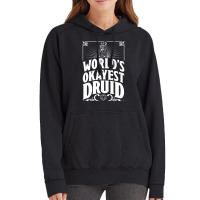 D&d Worlds Okayest Druid Vintage Hoodie | Artistshot