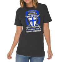 Don't Fight Evil With Tolerance And Understanding Crusader T Shirt Vintage T-shirt | Artistshot