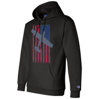 American Pilots Series  Skyhawk & Old Glory Champion Hoodie | Artistshot