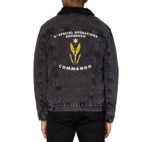 6th Special Operations Squadron Commando Air Force Squadron Usaf Unisex Sherpa-lined Denim Jacket | Artistshot