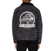 M16 Half Track Unisex Sherpa-lined Denim Jacket | Artistshot