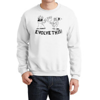 Jesus And Darwin   Evolve This Crewneck Sweatshirt | Artistshot