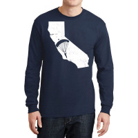 California Skydiving Parachute Silhouette Skydiver Vintage Design Long Sleeve Shirts | Artistshot