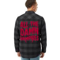 Damn Vampires   Lost Boys   Goth   80's Horror Quote Flannel Shirt | Artistshot