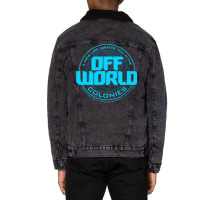 A New Life Awaits You In The Offworld Colonies 1 Unisex Sherpa-lined Denim Jacket | Artistshot