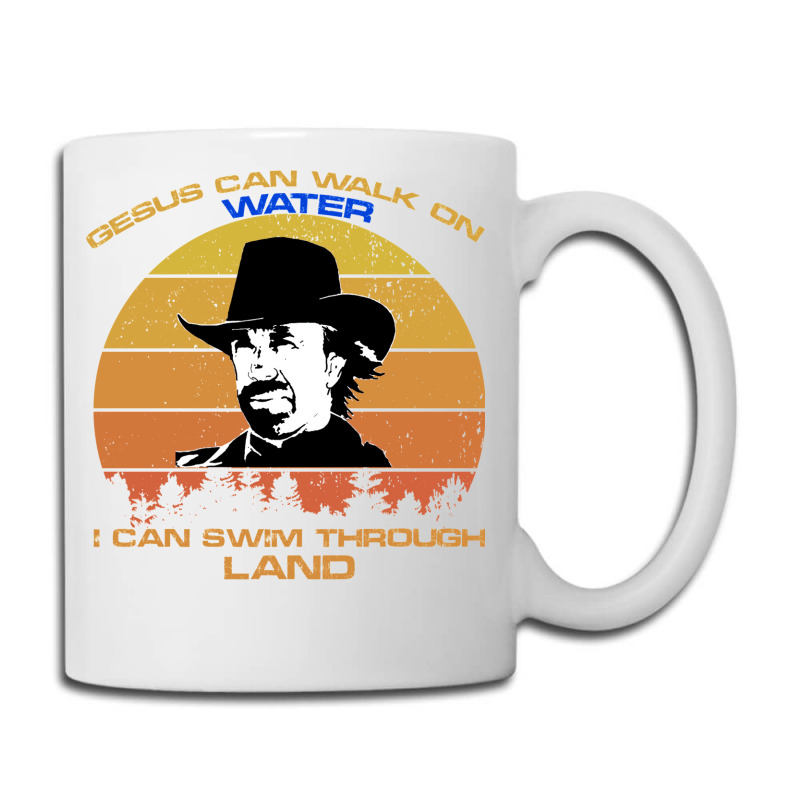 Chuck Norris  Walker Texas Ranger Funny T Shirt  Gesus Can Walk On Wat Coffee Mug | Artistshot