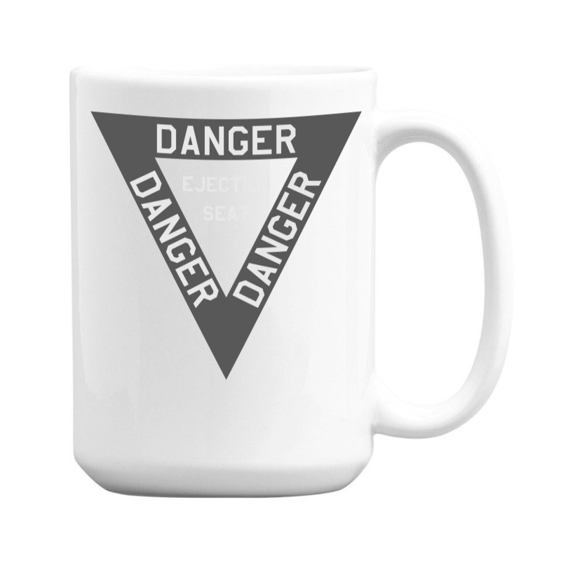 Danger Ejection Seat Airplane Decal Design 15 Oz Coffee Mug | Artistshot