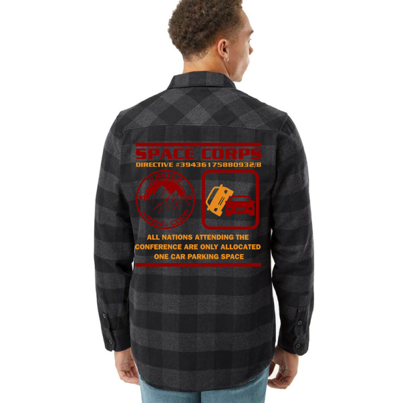 Jmc Space Corps Directive 39436175880932b Parking Space Flannel Shirt by legohtashyap | Artistshot