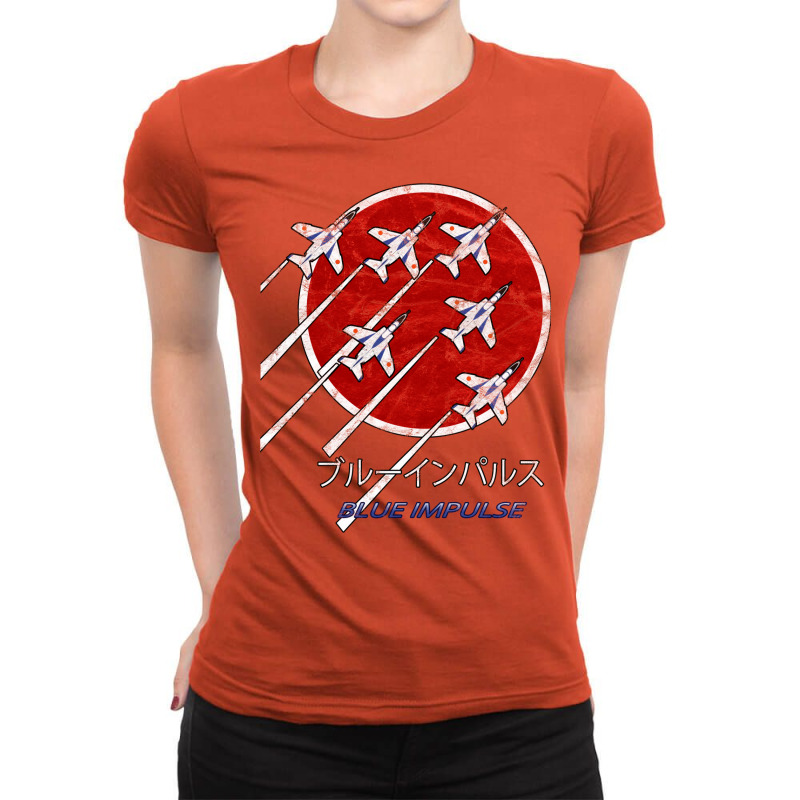 Blue Impulse Jasdf Demo Team Japan Vintage Design Ladies Fitted T-Shirt by lhizzadecil | Artistshot