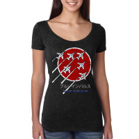 Blue Impulse Jasdf Demo Team Japan Vintage Design Women's Triblend Scoop T-shirt | Artistshot