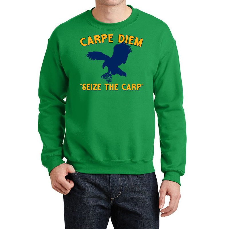 Carpe Diem   Seize The Carp Crewneck Sweatshirt by miyhaexaltoc | Artistshot