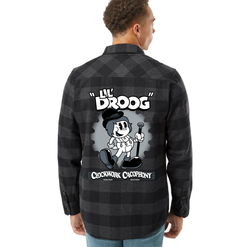 Lil Droog   Vintage Cartoon Rubberhose Clockwork Flannel Shirt by huchakmiezisi | Artistshot