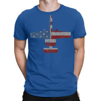 A 10 Warthog Airplane American Flag Design T-shirt | Artistshot