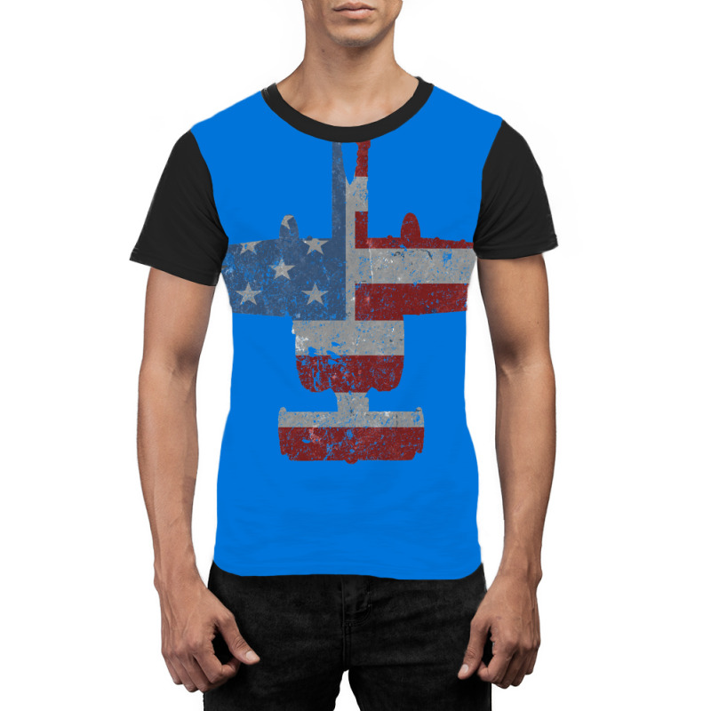 A 10 Warthog Airplane American Flag Design Graphic T-shirt by ruprairosittp | Artistshot