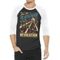 Join The Blockchain Revolution 3/4 Sleeve Shirt | Artistshot