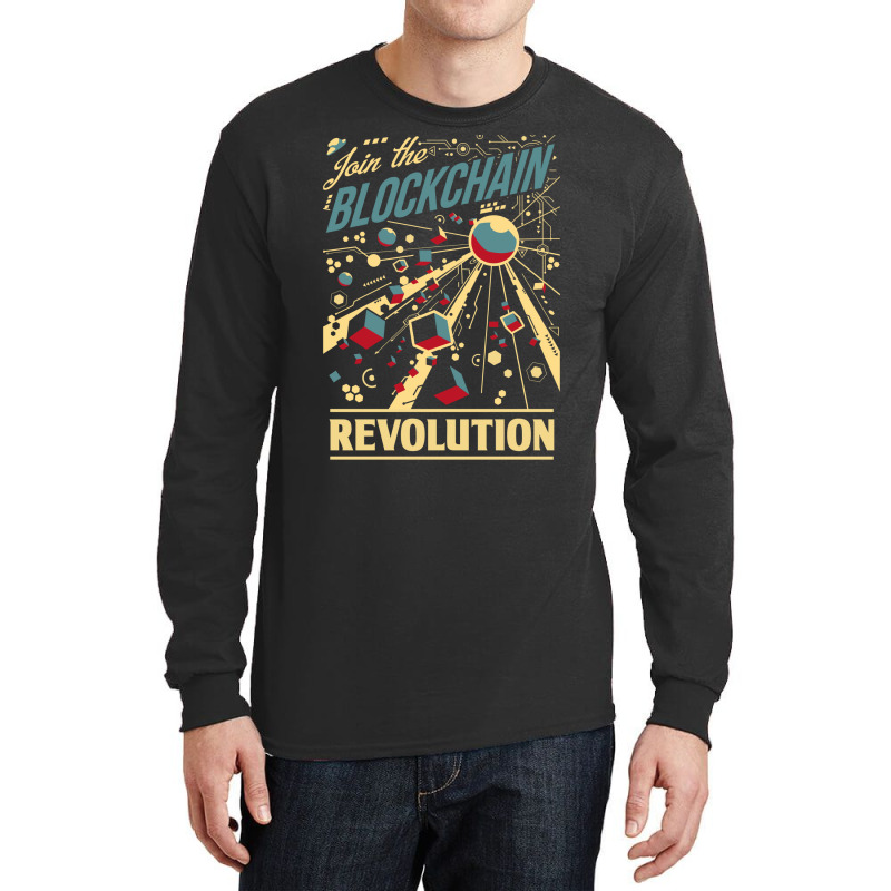 Join The Blockchain Revolution Long Sleeve Shirts by legohtashyap | Artistshot