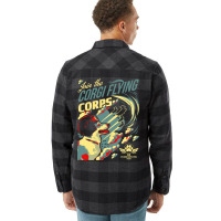 Join The Corgi Flying Corps Flannel Shirt | Artistshot