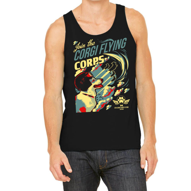 Join The Corgi Flying Corps Tank Top by legohtashyap | Artistshot