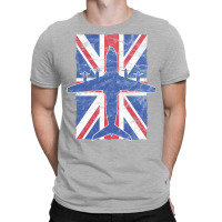 A400 Atlas Airplane Raf British Union Jack Vintage Flag T-shirt | Artistshot