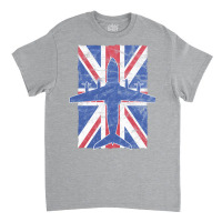 A400 Atlas Airplane Raf British Union Jack Vintage Flag Classic T-shirt | Artistshot