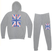 A400 Atlas Airplane Raf British Union Jack Vintage Flag Hoodie & Jogger Set | Artistshot