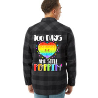 Happy 100 Days Of School And Still Poppin 100th Day Pop It T Shirt Flannel Shirt | Artistshot