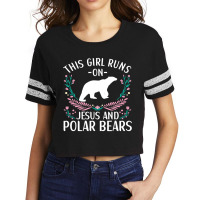 Polar Bear Quote Cool Polar Bears Apparel For Women Girls 3 Scorecard Crop Tee | Artistshot