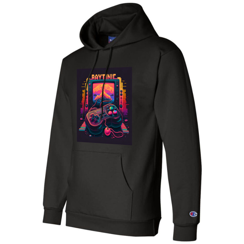 Gaming Retro Synthwave Champion Hoodie by Agus Creative | Artistshot