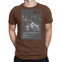 Acy Atlantic City International Airport Diagram Art T-shirt | Artistshot