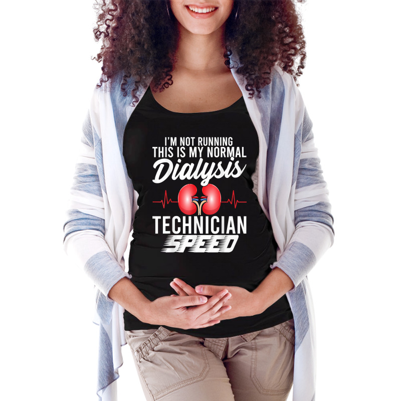 Funny Dialysis Technician Speed Heartbeat Dialysis Tech T Shirt Maternity Scoop Neck T-shirt by angellacz6cstu | Artistshot