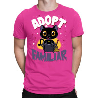 Adopt A Familiar   Creepy Cute Cartoon Witches Cat   Kawaii Kitten T-shirt | Artistshot