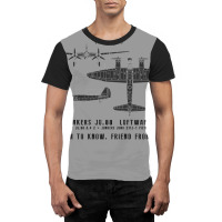 Junkers Ju.88 Dreifinger Wwii Aircraft Recognition Slide Graphic T-shirt | Artistshot