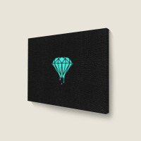 Drippin' Diamond 1 Landscape Canvas Print | Artistshot