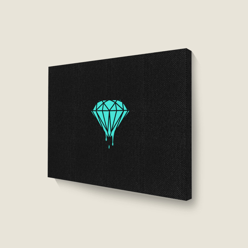 Drippin' Diamond 1 Landscape Canvas Print | Artistshot