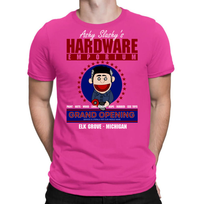 Ashy Slashy's Hardware Emporium T-Shirt by ghanimshorgok | Artistshot