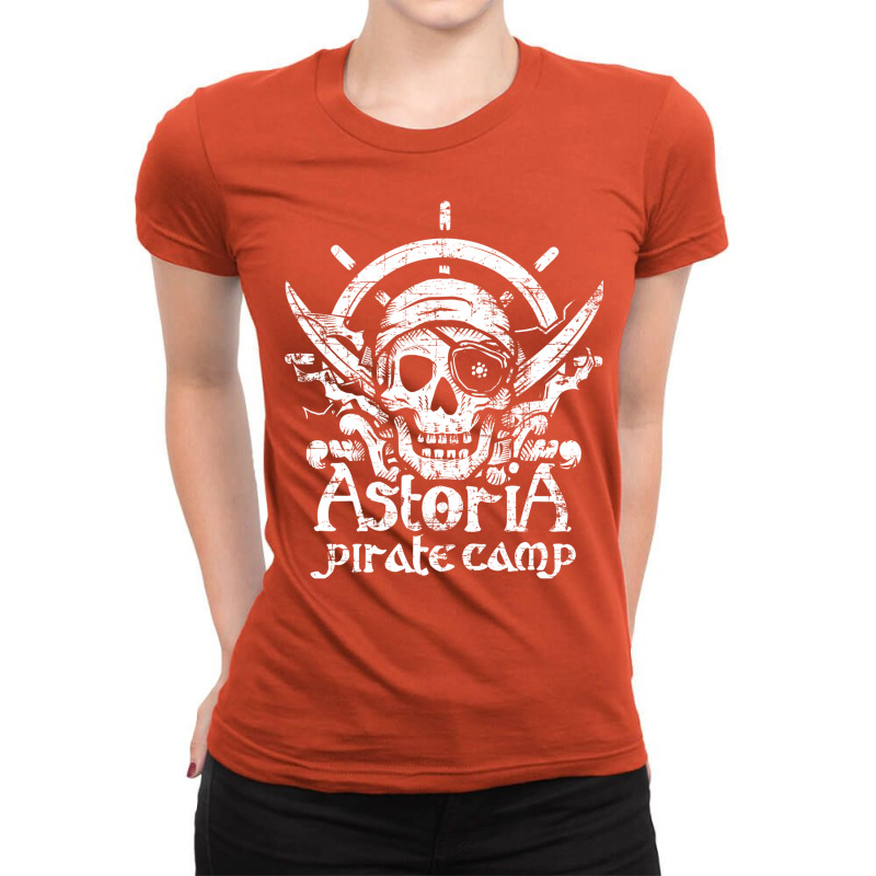 Astoria Pirate Camp Ladies Fitted T-Shirt by ghanimshorgok | Artistshot