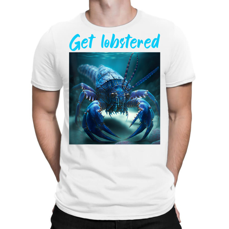 Funny Jumpscare Lobster Meme Blue Crustacean T Shirt T-shirt | Artistshot